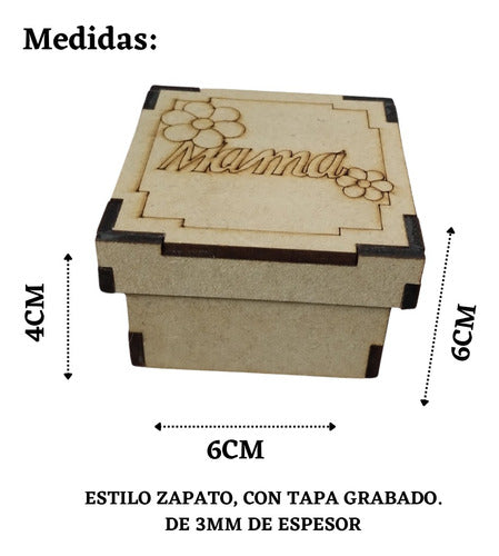 10 Caja Zapato Dia De La Madre/mama 6x6 3