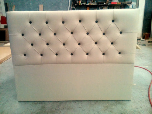 Tufted Upholstered Bed Headboard for Twin and a Half Size Bed 3
