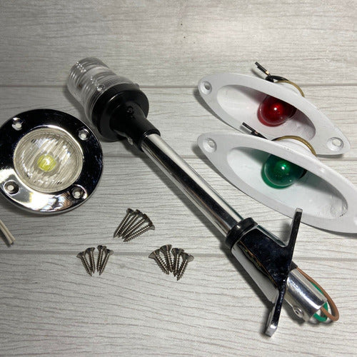 Marine Navigation Lights Combo #4 Bow Stern Mast - Nautical 3