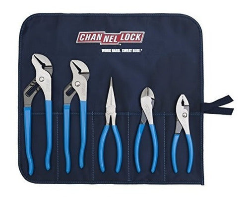 Juego De Alicates Channellock Toolroll-3 En Funda 5 Piezas 0