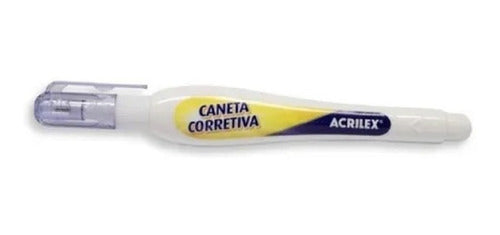 Caneta Corretiva 3 Ml. Secagem Rápida Acrilex  Kit Com 3 2