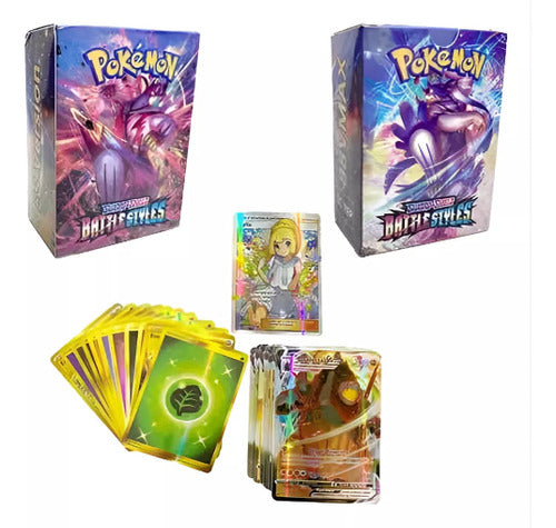 Mazo 100 Cartas Pokemon Vmax Brillantes En Español 3