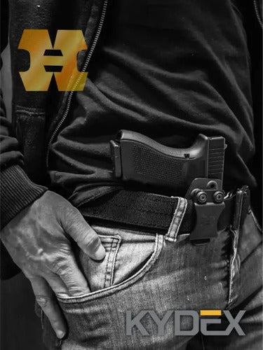 Concealed Carry Holster for Glock 19 23 32 Kydex by Houston Tactical 5