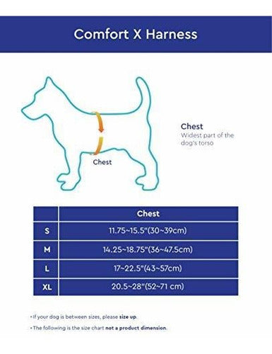 Gooby Comfort X Head-In Harness - Blue, Medium 1