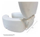 Elevated Toilet Seat with Padded Cushion for Disabilities 17cm 3