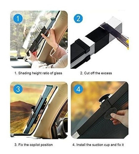 Parasol Retractil Para Auto Contra Rayos Uv 6