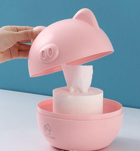 Bazar Digital Piggy Tissue and Roll Paper Holder 6