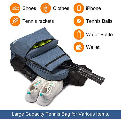 Sucipi Tennis Bag Professional Tennis Backpack For Men And Women Racket Bags Holds 2 Rackets With Ventilated Shoe Compartment 4