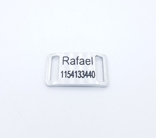 MEDALLAS PARA PERROS Small Dog Tag with Black Engraving for 2cm Collars 1