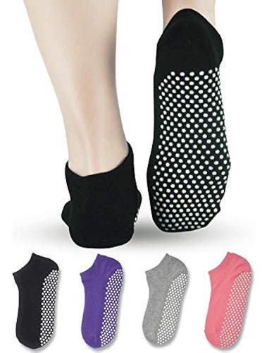 Elutong Pilates Ballet Barre Yoga Socks - Elutong 2 Pack 0