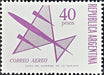 Argentina Air Mail Stamp GJ 1431 40P Without Filigree 1971 Mint L17179 0