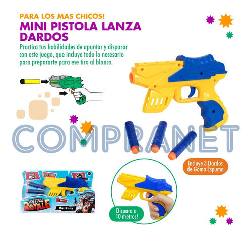 Compranet Mini Dart Blaster with 3 Darts - 11821 1