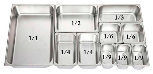 Gastronorm Tray Stainless Steel 1/3 15cm GN Standardized Cooking 3