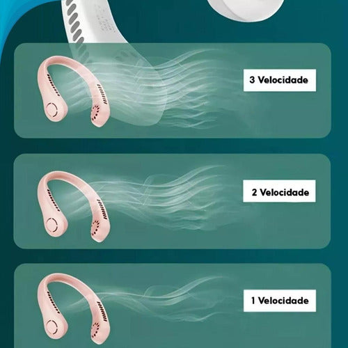 Dispositivo Pescoço Recarregável Silencioso Potente Ideal 4