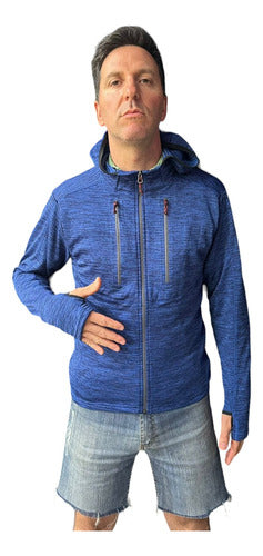 Equipe Co Campera Micropolar Hombre Running Deportiva Térmico Liviano 0