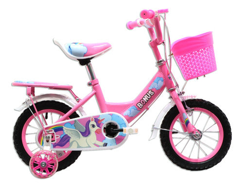 Bonus® Unicorn 12-Inch Bike with Training Wheels 0