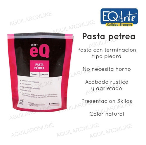 EQ Arte Natural Color Petrea Pasta - 18kg (6 Packs) 1