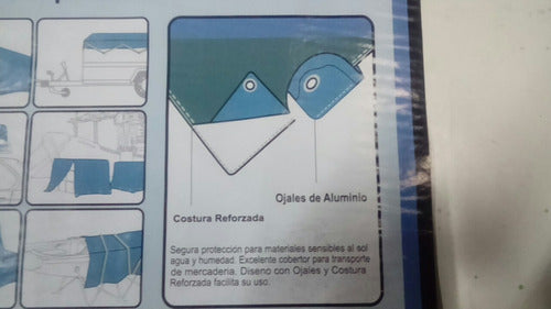 Monte Verde Lona Con Ojales De 6 X 4 Aprox. Con Ojales Trat. UV 4