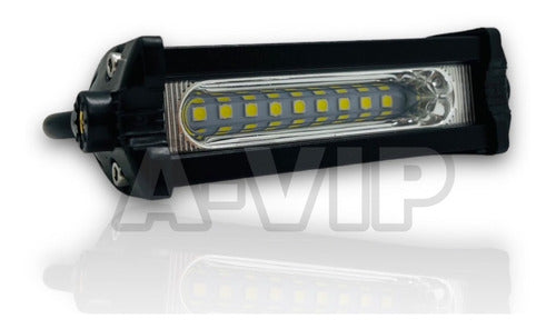 Lux Led Ultra Slim 10cm Bar White Cold and Amber + A-VIP Flash 3