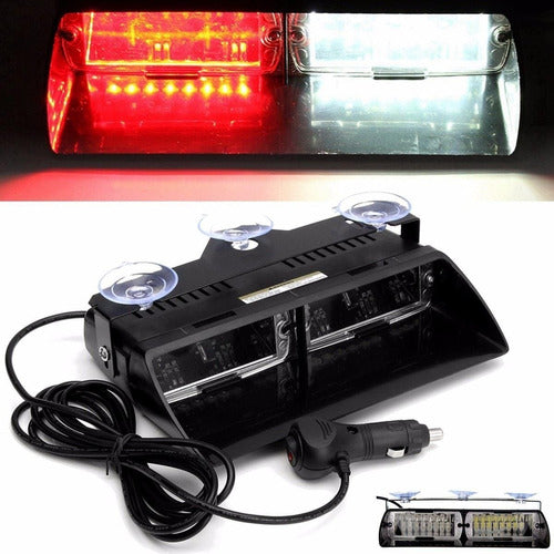 Baliza Led Ranger 1109 Rojo/blanco 16w Federal Signal - 12v 2