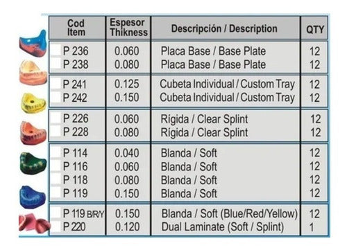 Sabilex P226 / P228 - Rigid Discharge Sheet X 12 U 1