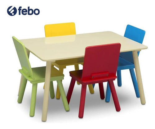 Delta Children Table and Chair Set with Storage + 4 Chairs (3-6 Years) 2