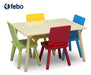 Delta Children Table and Chair Set with Storage + 4 Chairs (3-6 Years) 2