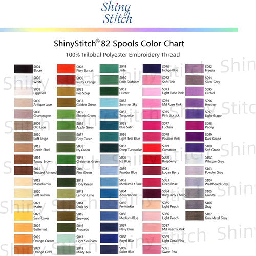 Shinystitch Hilos Para Maquina De Coser Varios Colores 80 Unidades 1