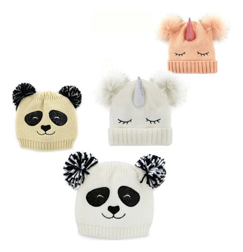 Trendy Unicorn Panda Hat for Kids 0