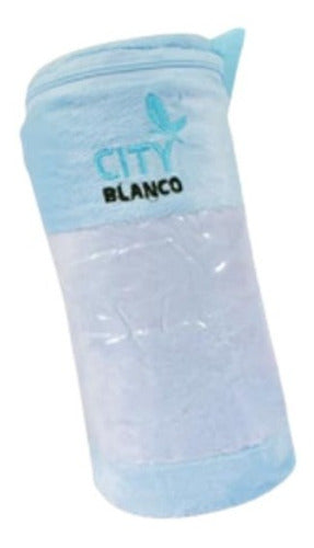 City Blanco Manta Frazada C/ Bordado Para Cuna 70 X 100cm En Pack Regalo 5