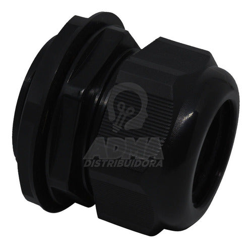 Prensacable Plastico 1 3/4 Ajuste 22 A 32mm Negro Conico 1