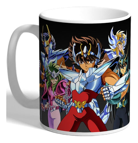 Animefan_ar Knights of the Zodiac Plastic Mug 0