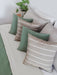 Set of 4 Plain or Striped Tusor Cushions of Your Choice 32