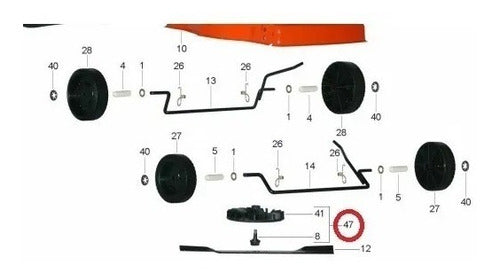 Turbine Kit with Bolster for Dibra Electric Grass Cutter 3