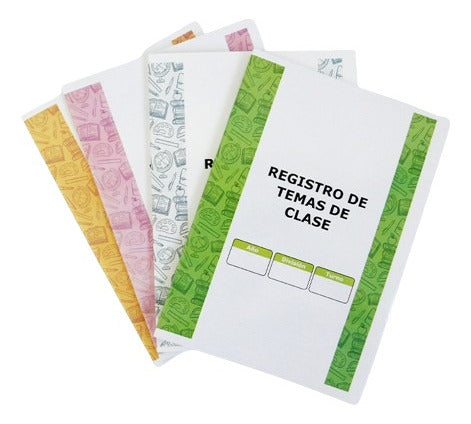 Libro De Tema De Clases Temario Registro De Temas Packx10 0