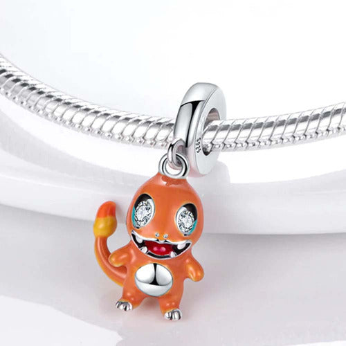 Berloque Pingente Charmander Pokémon Em Prata 925 1