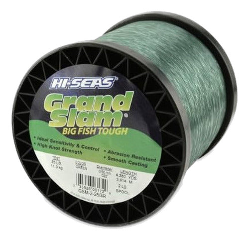 Hi-Seas Grand Slam Monofilament, 25 lb Test, Green 0