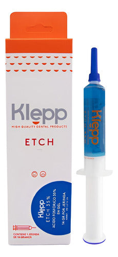 Acido Fosfórico Grabador Klepp Etch 35% Jeringa 14g Dental 0