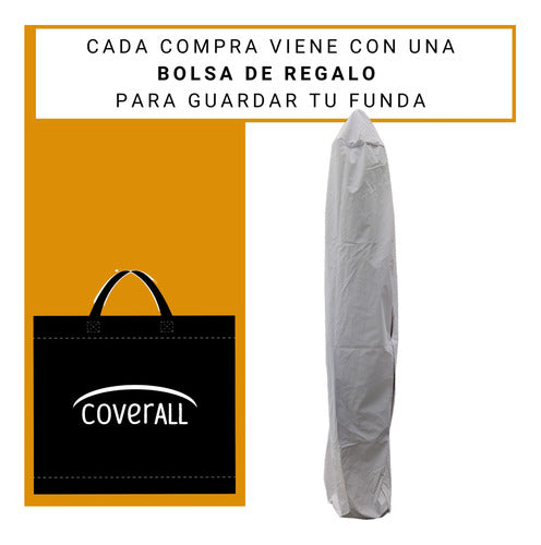Premium Waterproof Umbrella Cover 4x4 - 285x68 Heavy Duty Double Layer PVC Fabric 5