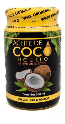 Organic Neutro Coconut Oil Valle X 360ml Gluten-Free 0