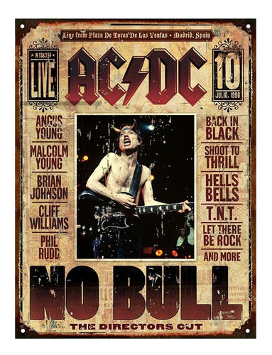 Club del Poster AC DC Metal Sign L490 0