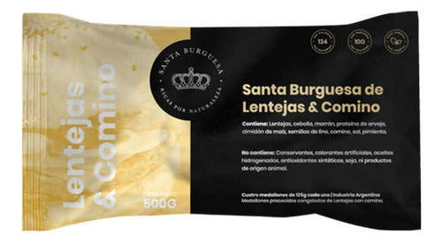 Vegan Lentil and Cumin Santafood Burger 500g 0