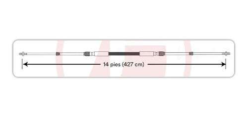 Fayva Universal Morse Control Cable - 14 Feet Long 3