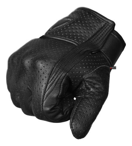 Jackets 4 Bikes Motorcycle Padded Leather Gloves for Men, C 1