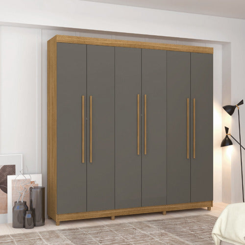 Welaman Elegance 6-Door Wardrobe with 2 Drawers and Various Shelves - 100% MDP 3