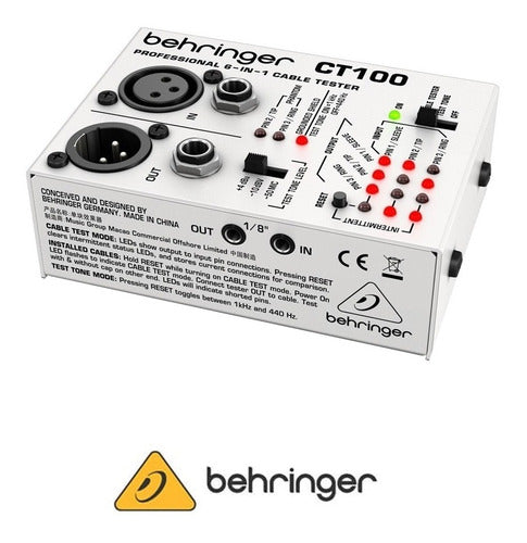 Behringer CT100 Cable Tester PRM - Cable Testing Tool 2