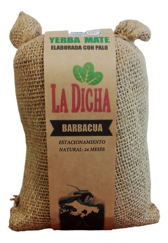 Kalena Yerba Mate La Dicha Barbacuá - Hessian Bag - 500g 0