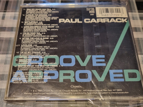 Paul Carrack  - Groove Approved  - Cd Importado Impecable 1