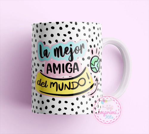 Imprimi Kits Plantillas Sublimar Tazas Dia Del Amigo Amiga Amistad Frases 7