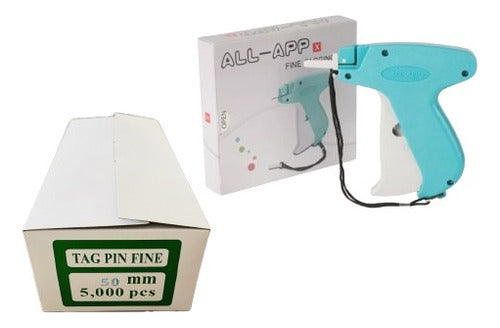 ALL-APP Fine Needle Tagging Gun + 5000 Fine 50mm Tag Pins 0